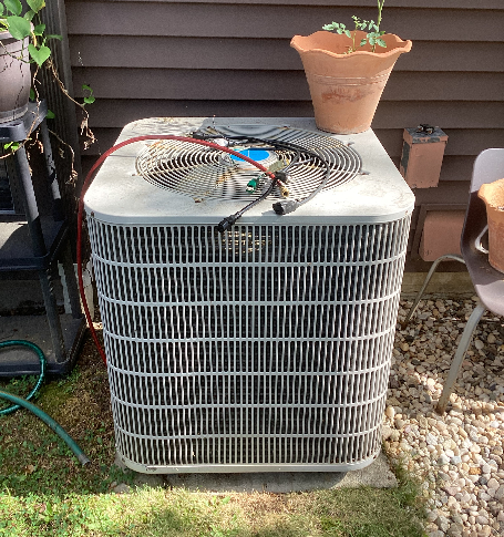 New Condenser Unit Install - after