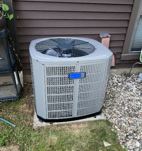 New Condenser Unit Install - before